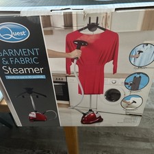 Quest 42320 1800W Upright Garment and Fabric Steamer - Red