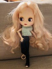 Blythe Doll Blonde Hair Changeable Eyes Jointed Body With Clothes