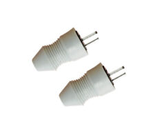 2 X 2 PIN SPEAKER DIN PLUGS MALE HI-FI CONNECTORS EASY FIT SCREW TERMINALS