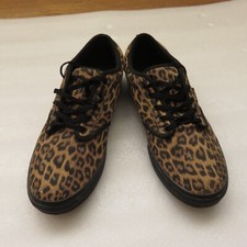 Vans Women's Sneakers Lace Up Low Top Trainers Leopard Print UK 6 EUR 39 25cm