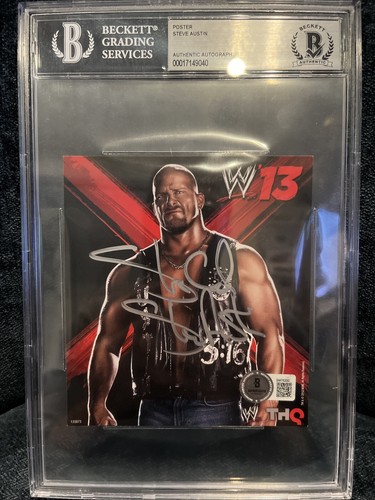 Stone cold steve - cold, signed