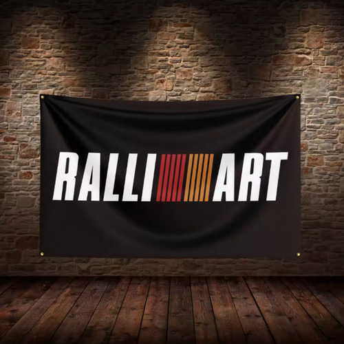 Ralliart banner flag - banner,