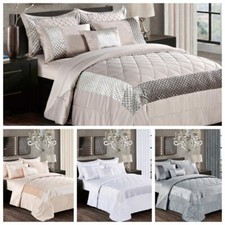 3 Piece Quilted Satin