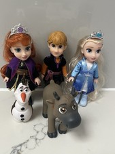 Disney Frozen 2 Petite Mini Toddler Doll Anna Elsa Sven Olaf Kristoff Bundle