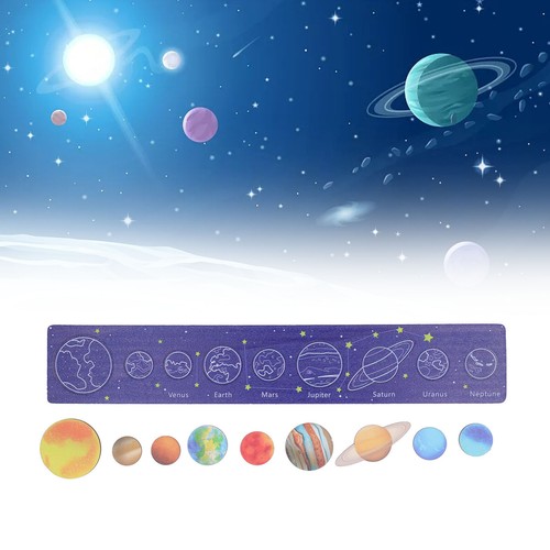 Wooden solar system board - wooden,