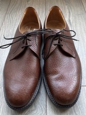 Loake  Shoemakers Brown Grained Derby Shoes Commando Soles  UK  11
