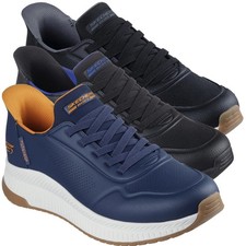Mens Skechers Bobs Squad 4 Direct Step Slip-Ins Casual Trainers Sizes 7 to 13