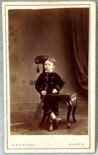 Cdv cricketer boy - cdv, of
