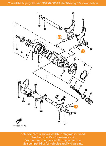 Yamaha pin straight - pin,,