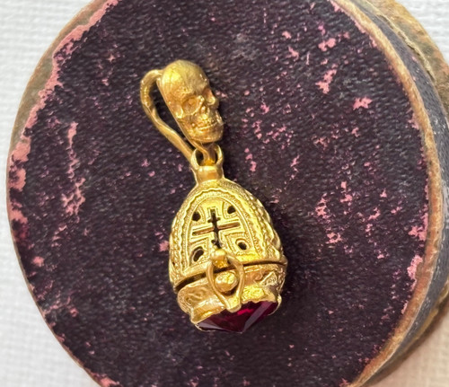 Antique victorian memento mori - victorian,