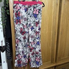 New Ladies Ted Baker Butterfly Jewel Pjs Pink Pyjamas Pyjama Bottoms Size 12