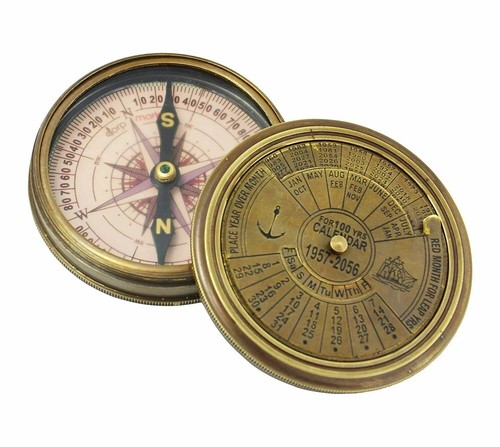 Poem pocket compass antique - 3",