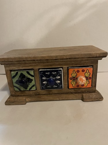 Small wooden chest keepsake - wooden,