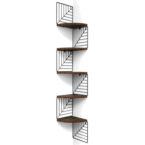 Durable tier wall - 5-tier, wall-mounted