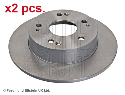 Pcs rear brake disc - x2, rotos