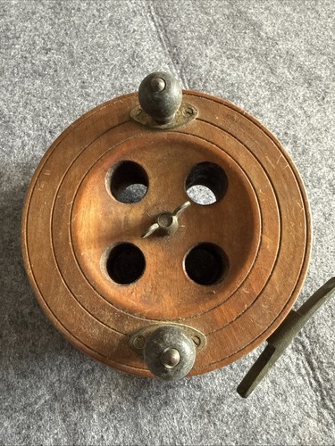 Vintage wooden and brass - , sea