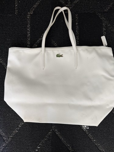 Lacoste white tote - white,