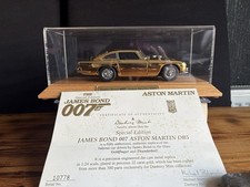 Danbury Mint Aston Martin DB5 James Bond Gold-Plated Model Car
