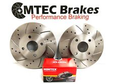 BMW 3 Saloon E30 320i 85-91 Front Brake Discs & Pads Drilled Grooved