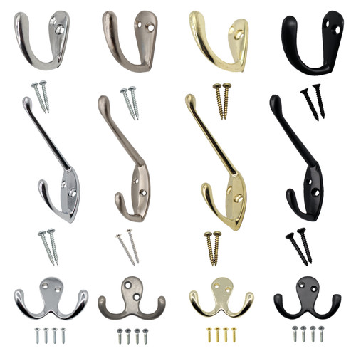 Coat hooks twin robe door - hooks,