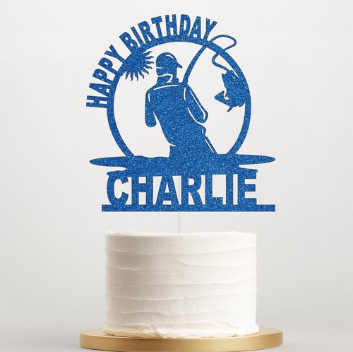 Personalised fisherman cake - personalised,
