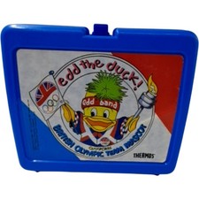Edd the Duck British Olympic Team Thermos Lunchbox Blue T2870 SP72