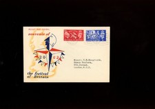 1951 Festival of Britain Opening Day 4th May illustrated cover.
