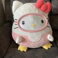 Hello Kitty Scuba Diving Original Squishmallows Sanrio Large 20” Soft Cushion
