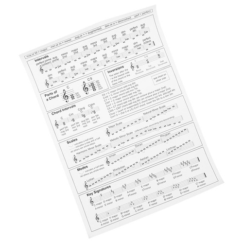 Paper harp chord chart - chord,