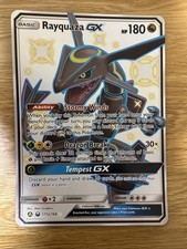 Pokemon Card Rayquaza GX 177a/168 Hidden Fates Jumbo Near Mint