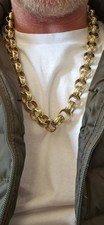 9ct gold belcher chain - 9ct,