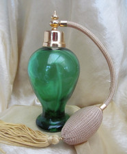 Elegant Green Glass Empty