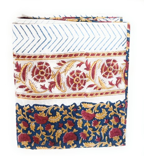 Large floral hand block - floral,