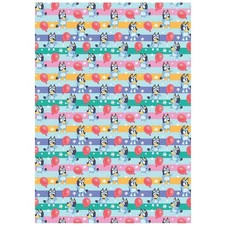 Bluey Balloon Gift Wrap -