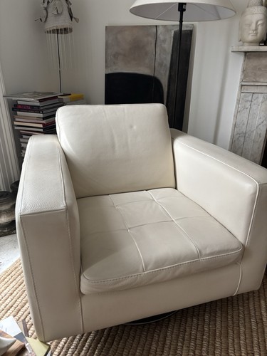 Natuzzi cream leather - cream,