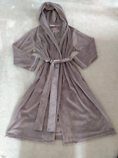 Ted Baker Dressing Gown Size 12-14 Soft Luxury Robe Velour Mid Length Mauve