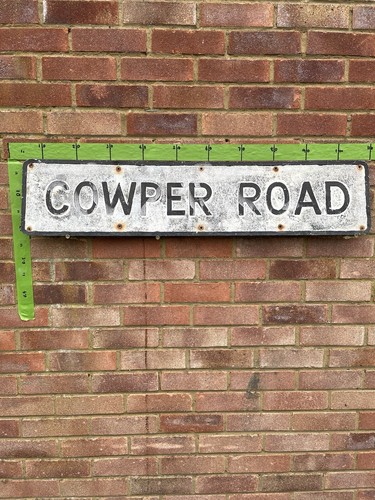 Vintage street road sign - sign, ‘