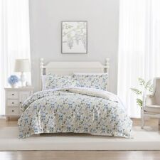Laura Ashley Meadow Floral Quilt Cover Set Sun Blue