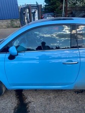 FIAT 500 PASSENGER'S SIDE N/S DOOR  WHITE AZZURRO CAPPELLINI 952 BARE 2008-2015