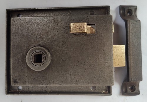 Reclaimed cast rim lock latch - cast,