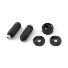 Lextek Rear Set Adjusters Black Adjustable Foot Peg Anodised Street Motorcycle