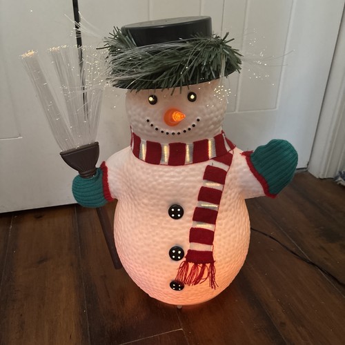 Vtg fiber optic snowman - vtg,