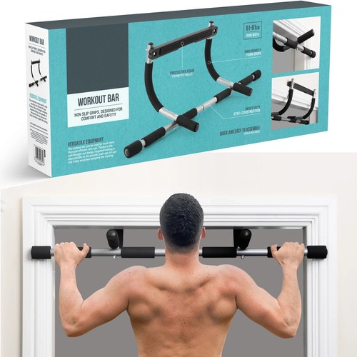 Doorway pull bar - up,
