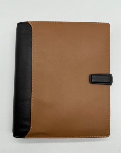 Filofax taupe black leather - filofax, a5