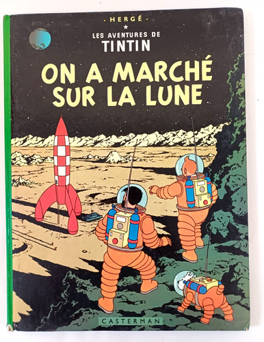 Hergé tintin marche sur - tintin, a