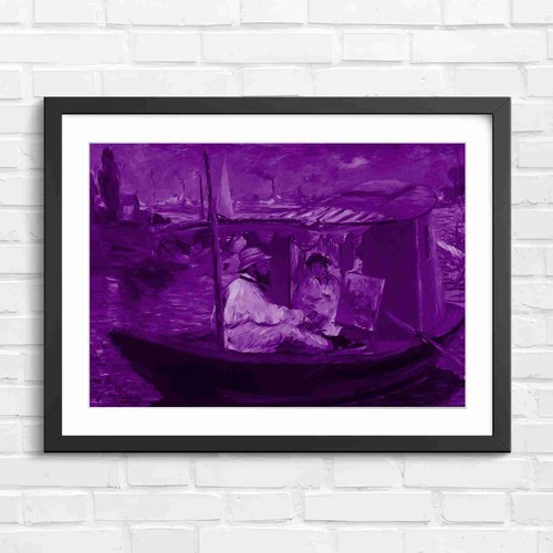 Impressionist barge art - impressionist,