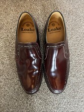 LOAKE SHOEMAKER OX BLOOD / BURGUNDY HOLBORN LOAFERS LEATHER  - SIZE 6 RRP £249