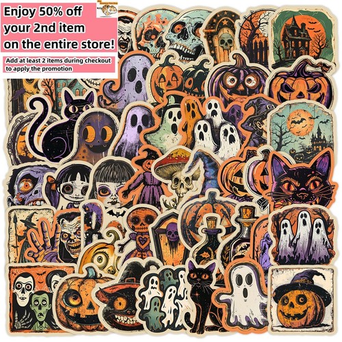 50pc waterproof vinyl stickers - 50pc,