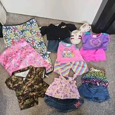 Build A Bear Bundle Job Lot Of Outfits x6 Shoes & Sleeping Bags BAB