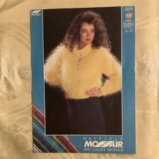 Hayfield knitting pattern 3099. Mohair sweater 28-40" Original
